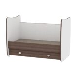 ΚΡΕΒΑΤΙ-ΚΟΥΝΙΑ DecoBebe Alkyonis White/Walnut + ΔΩΡΟ κουνουπιέρα - Image 3