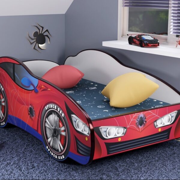 Κρεβάτι DecoBebe (160X80) Racing Car Spiderman + ΔΩΡΟ στρώμα αφρού αξίας 110€