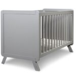 SET Κρεβάτι DecoBebe Niko Grey 124x66x86 - μετατρέπεται σε καναπεδάκι + Συρταριέρα Decobebe Λευκή BEAR + ΔΩΡΟ στρώμα Apollon 2 αξίας 110