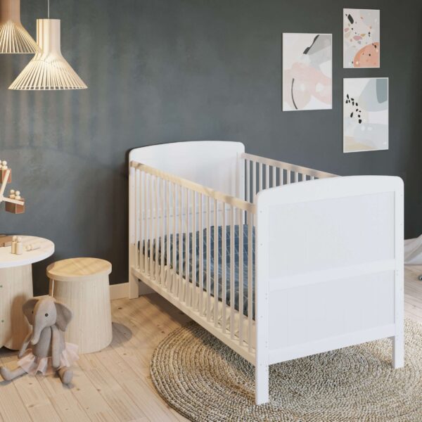 SET Κρεβάτι Προεφηβικό 140Χ70 Decobebe MATEO + Συρταριέρα Decobebe Λευκή + ΔΩΡΟ ΣΤΡΩΜΑ Apollon 2 αξίας 120