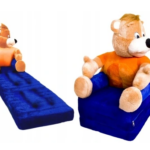 Παιδική πολυθρόνα-κρεβάτι Bear Blue-yellow MAT-301