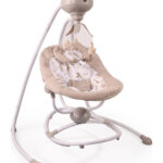 Cangaroo Ηλεκτρικό Relax Μωρού Κούνια Woodsy Beige με Μουσική 2 σε 1 για Παιδί έως 9kg