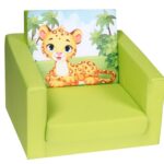 Παιδικό Πολυθρονάκι DecoBebe αναδιπλούμενο - Leopard