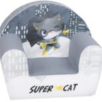 Παιδικό Πολυθρονάκι DecoBebe - Super Cat Grey
