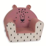 Παιδικό Πολυθρονάκι DecoBebe 3D collection - PINK TIGER WITH EARS