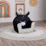 Παιδικό Πολυθρονάκι DecoBebe 3D collection - BLACK MOOSE WITH HORNS