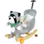 Κουνιστό Ζωάκι DecoBebe Με Ήχους και Ξύλινη Βάση (ΜΕ ΠΤΥΣΣΟΜΕΝΗ ΛΑΒΗ) & περπατούρα Kidsee