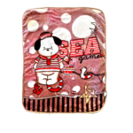 Παιδική Κουβέρτα DecoBebe Βελουτέ (τύπου Ισπανίας) με ανάγλυφα σχέδια - Sea game COFFEE/BEIGE