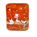 Παιδική Κουβέρτα DecoBebe Βελουτέ (τύπου Ισπανίας) με ανάγλυφα σχέδια - Good partners BROWN