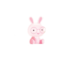 Επιτραπέζιο Παιδικό Φωτιστικό LED Decobebe Pink Rabbit