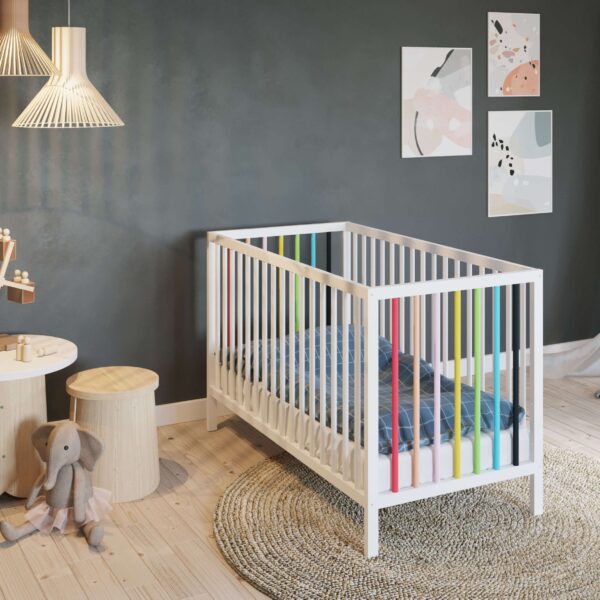 SET Κρεβάτι DecoBebe Rainbow + ΣΤΡΩΜΑ Apollon 2 αξίας 110€ + ΔΩΡΟ παιδική τσάντα
