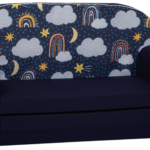 Αναδιπλούμενο Παιδικό Καναπεδάκι DecoBebe (2 θέσεων) - RAINBOW BEHIND THE CLOUDS