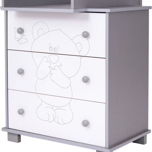 Συρταριέρα DecoBebe ELLI Silver + ΔΩΡΟ καπάκι αλλαξιέρας αξίας 50