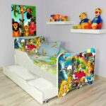 SUPER MEGA BAZAAR - Κρεβάτι DecoBebe (140X70) Happy Kitty - Princess + ΔΩΡΟ στρώμα