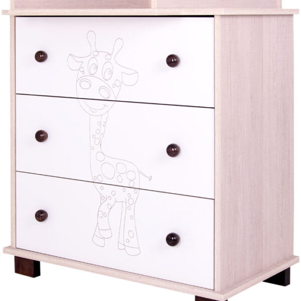 Συρταριέρα DecoBebe LUIZA Oak + ΔΩΡΟ καπάκι αλλαξιέρας αξίας 50